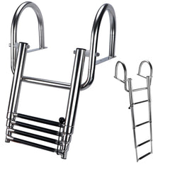 Hoffen front view of rear-entry ladder showing stable boarding benefit