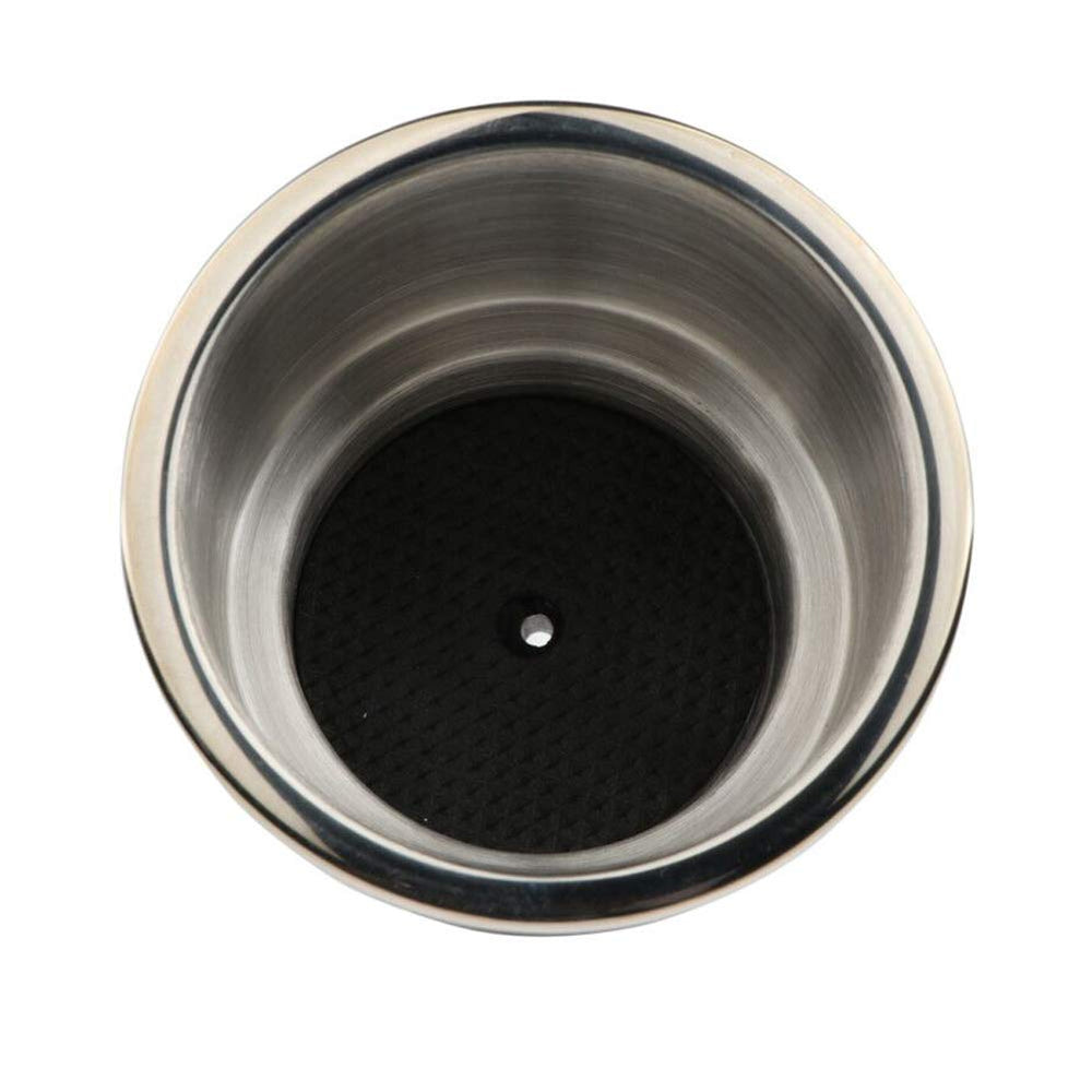 Hoffen installed on boat console holding a cup showing spill-control benefit