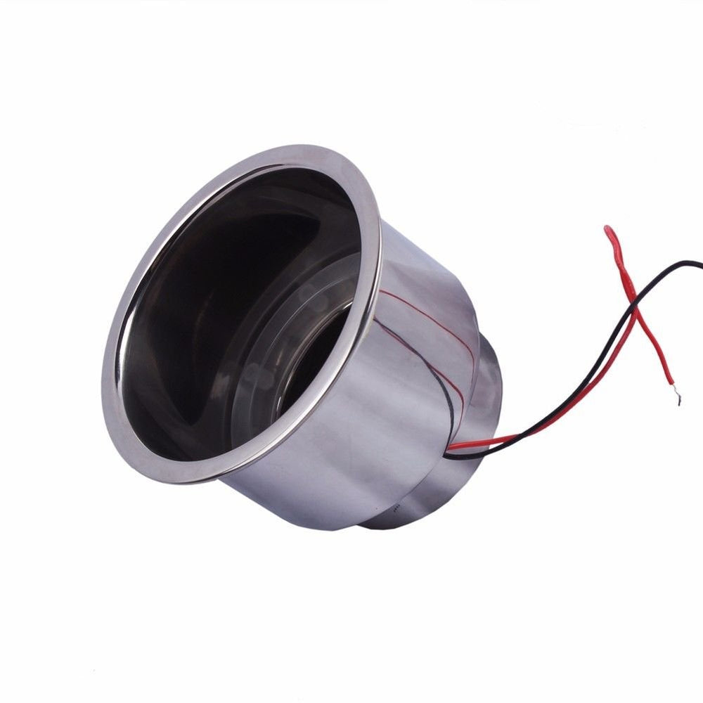 Hoffen cup holder installed on a boat console providing secure drink storage