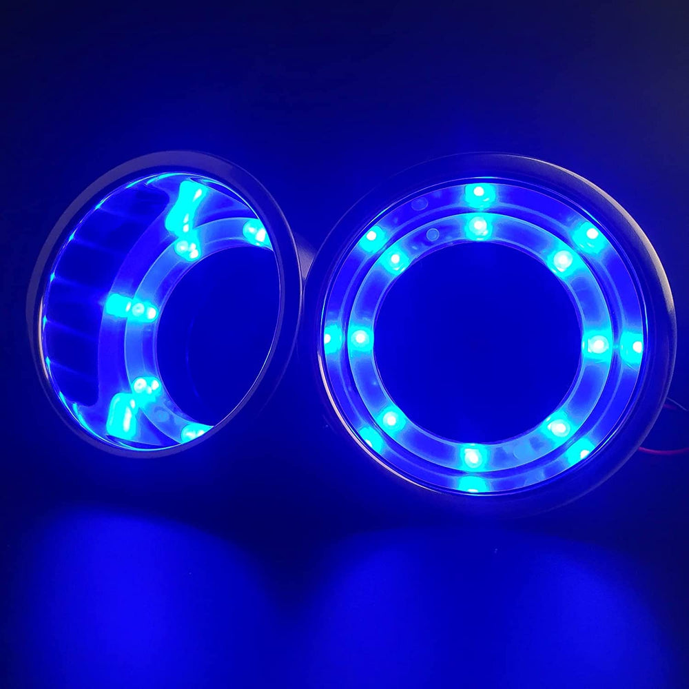 Hoffen blue LED illuminated holder at night improving visibility and ambiance
