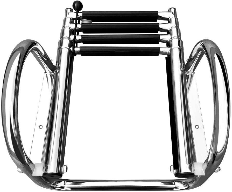 Hoffen ladder beside a foot to show scale and installation fit