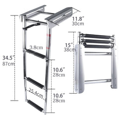 Hoffen step close-up with slip-proof tread for secure footing