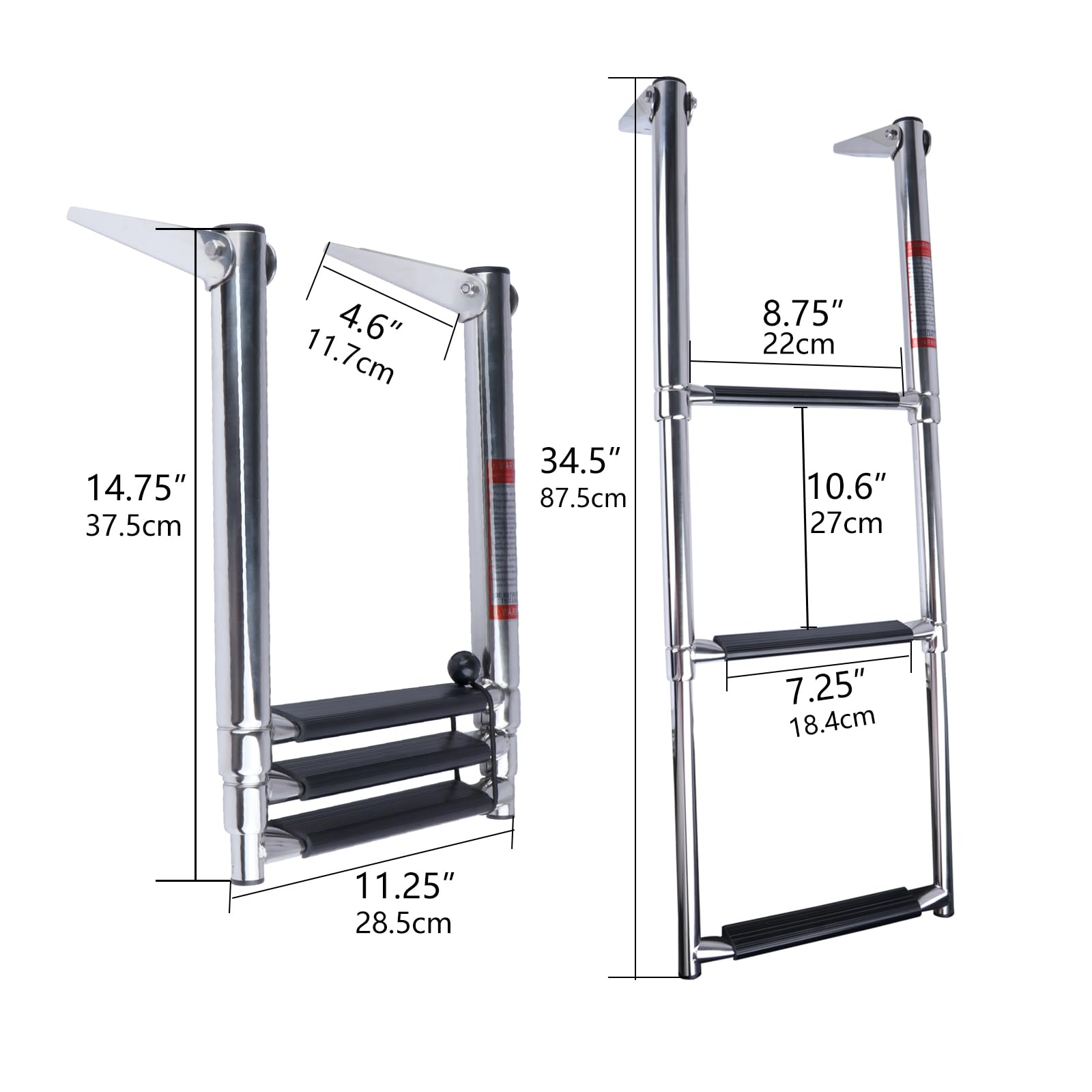 Hoffen close-up of stainless texture and mirror-polished finish for corrosion resistance