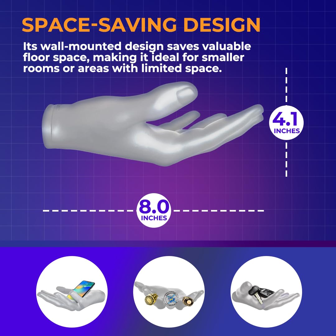 Hold My Ball with football for size-scale comparison and space-saving benefit