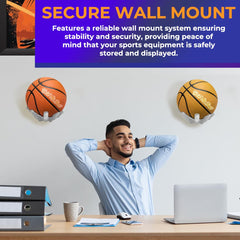 Hold My Ball side profile showing mounting plate and secure installation benefit
