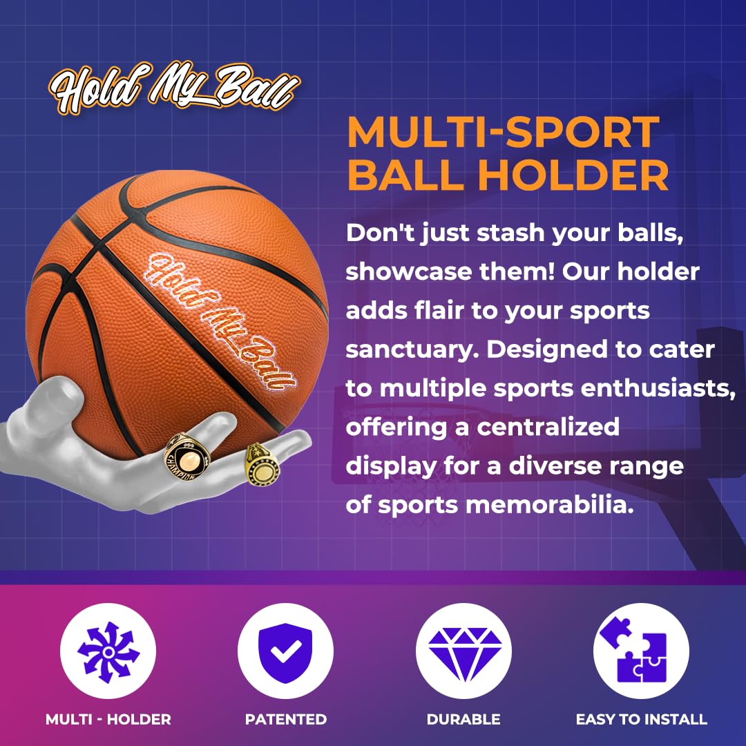 Hold My Ball with signed ball showcasing memorabilia presentation and protection benefit