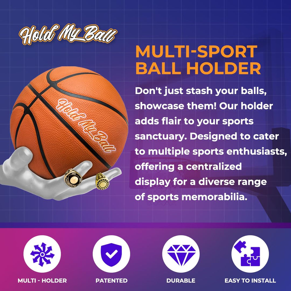 Hold My Ball with signed ball showcasing memorabilia presentation and protection benefit