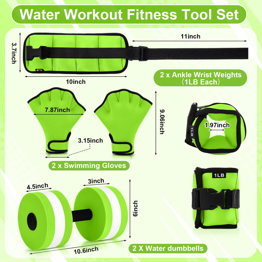 Hollowfly EVA foam dumbbell close-up showing grip and buoyant foam benefit