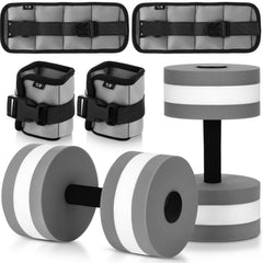 Hollowfly front view of dumbbells and cuffs showing full kit benefits