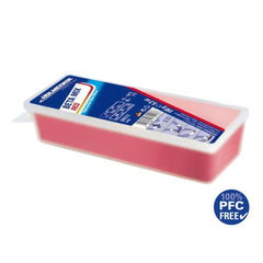 Holmenkol Beta Mix Red wax bar close-up showing texture and easy melting