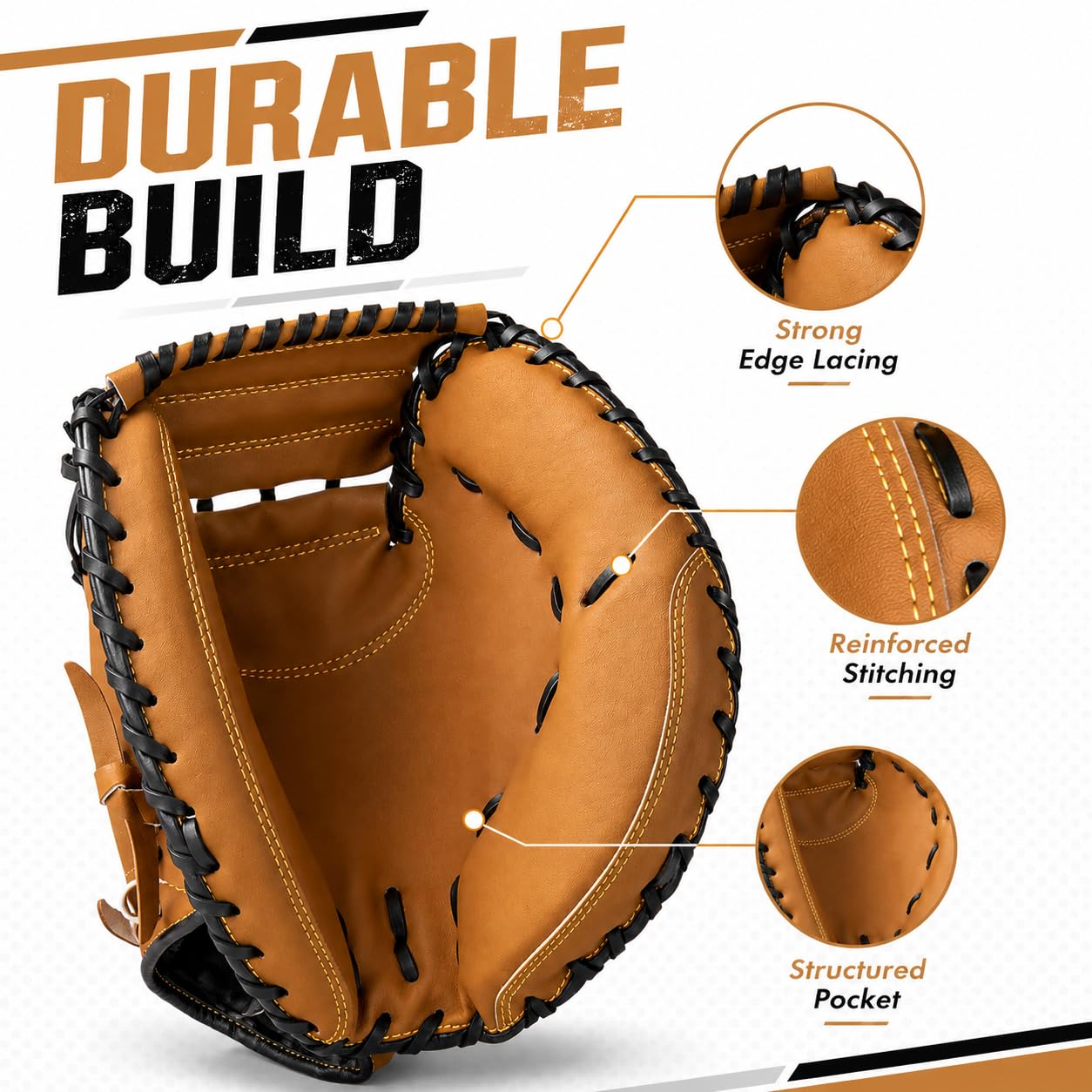 HolyElks close-up of pocket and double palm for stable ball retention