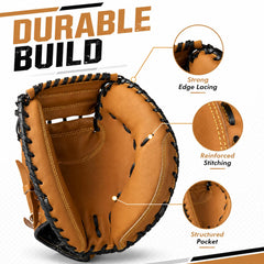 HolyElks close-up of pocket and double palm for stable ball retention