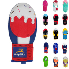 HolyElks front view showing mitt shape and branding for clear product ID
