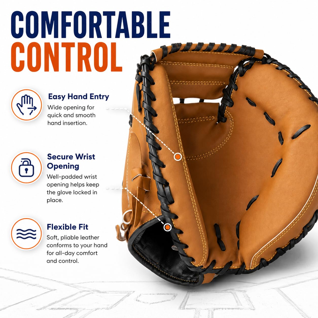 HolyElks reinforced lacing and stitching detail for tear resistance
