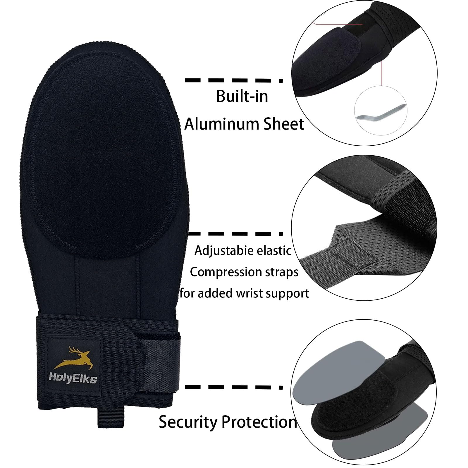 HolyElks side profile highlighting flexible neoprene for natural motion