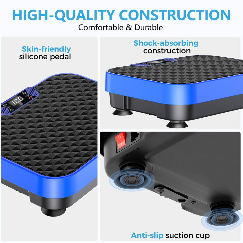HomePoweron vibration plate in a living room for discreet home workouts