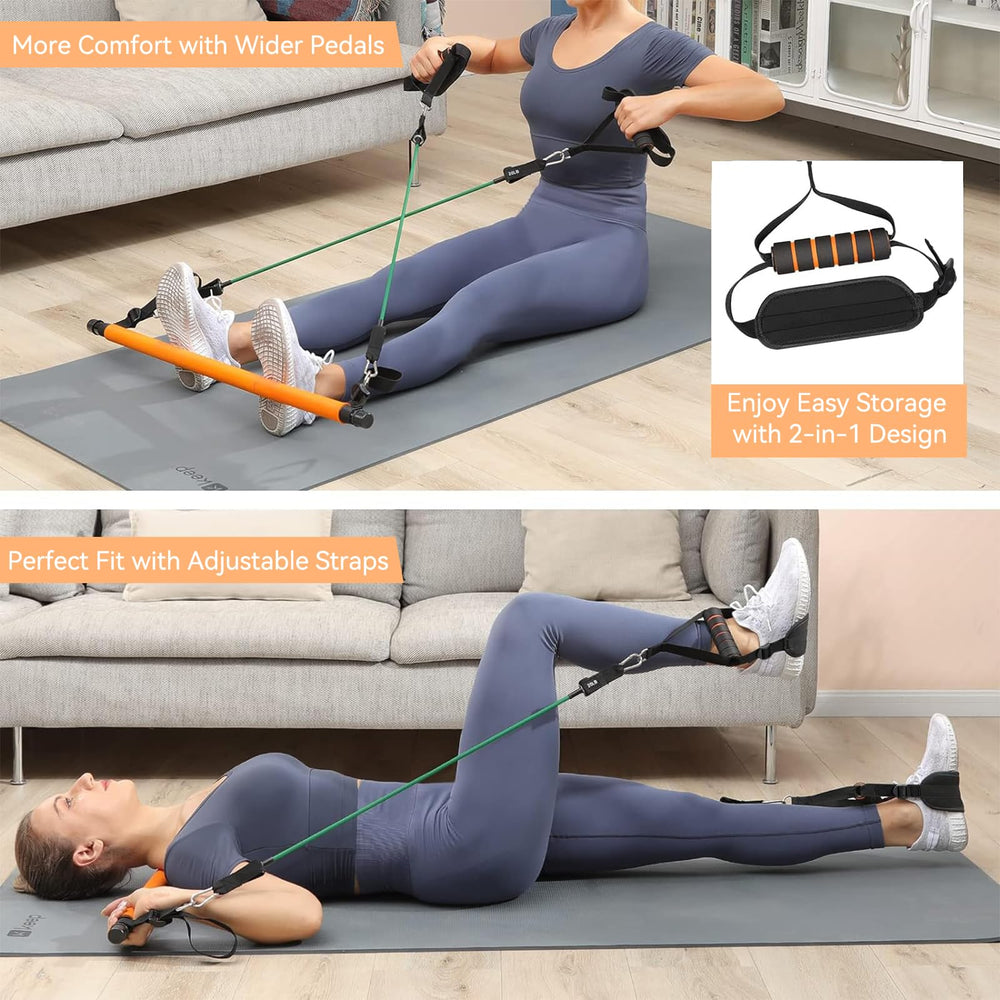 Hommie ankle strap detail with secure buckle for stable leg exercises