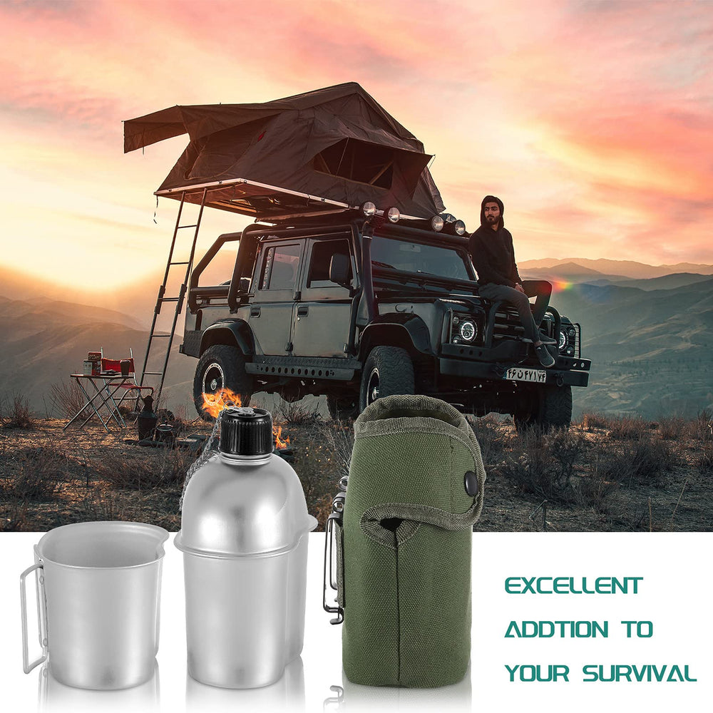 Honeydak canteen heating over campfire to boil water quickly and safely