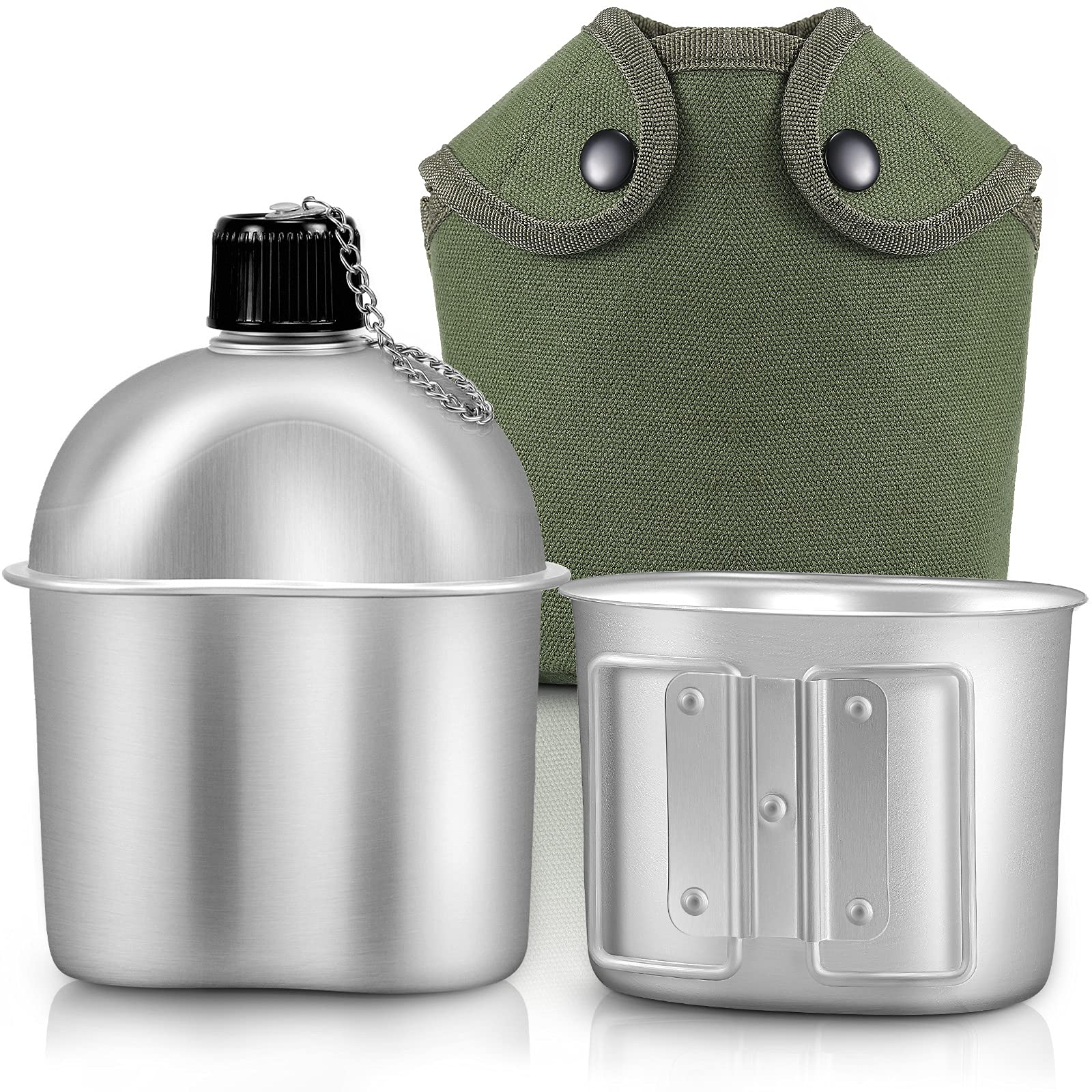 Honeydak canteen set front view showing kit and compact storage benefit