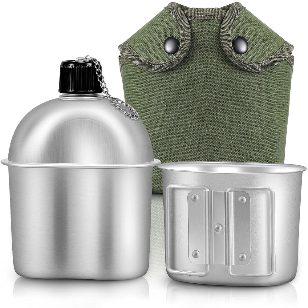 Honeydak canteen set front view showing kit and compact storage benefit