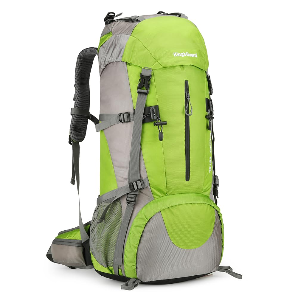 HongXingHai front view of backpack shows roomy compartments and durable build for long trips