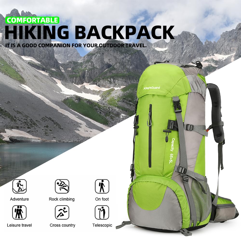 HongXingHai lifestyle shot of hiker wearing pack highlights fit, ventilation and stability