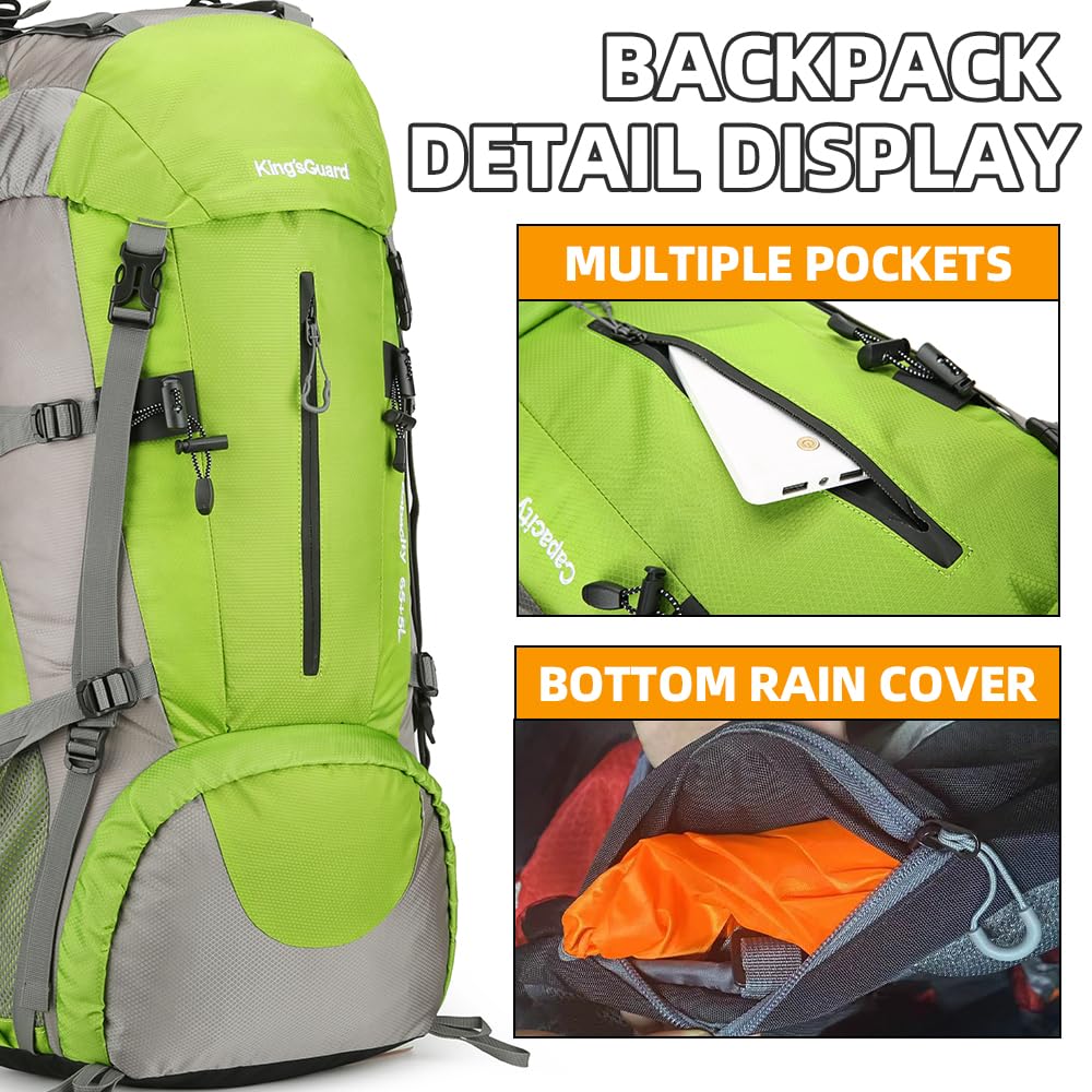 HongXingHai rain cover deployed over pack protects gear from heavy rain during hikes