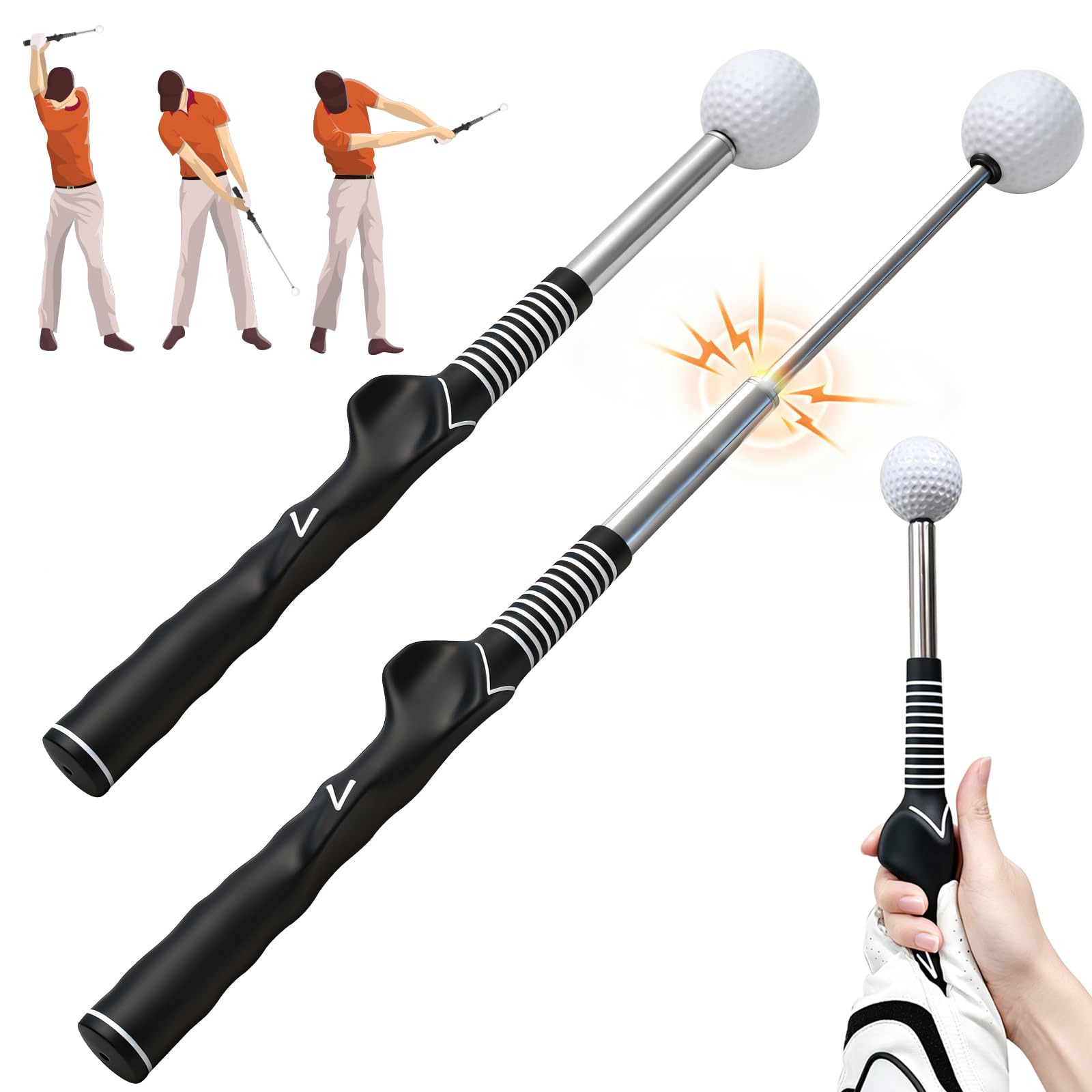 honharo front view showing full retractable trainer and realistic club feel
