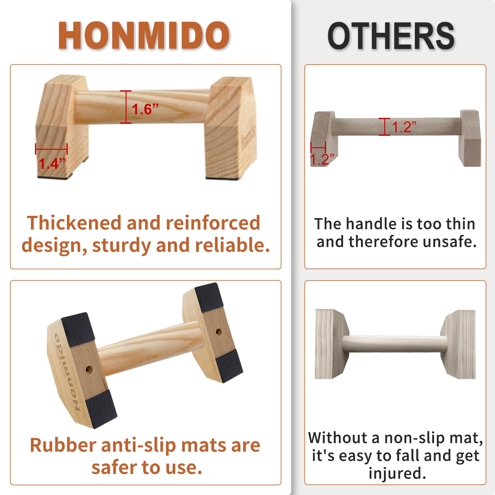 Honmido size comparison with water bottle demonstrating compactness