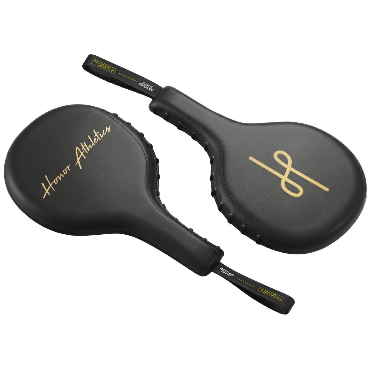 Honor Athletics front view of paddle pair showing compact profile and targets for faster strikes