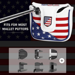 HOOKED ON GOLF magnetic closure detail demonstrating secure, one-handed access