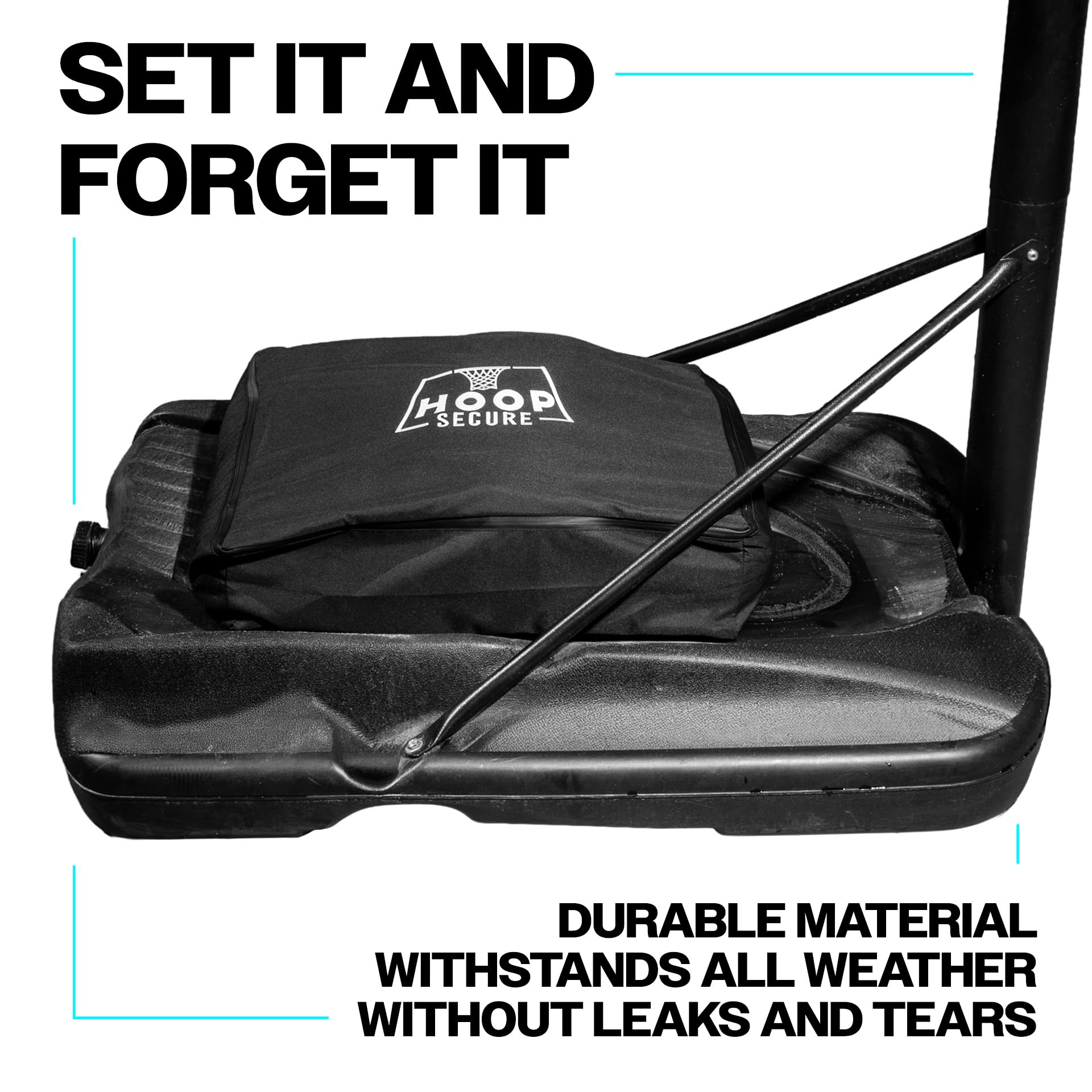 Hoop Secure Mini non-slip bottom panel preventing base movement