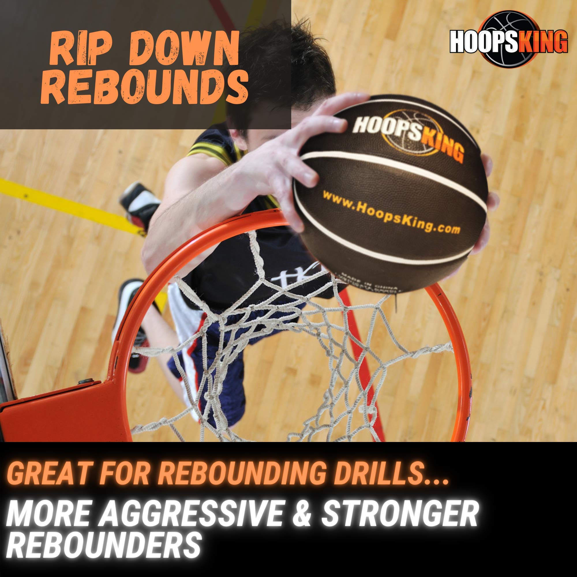 HOOPSKING player dribbling weighted ball to build hand speed and ball control