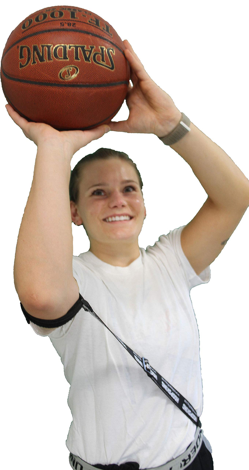 HOOPSKING player holding follow-through straight while shooting to improve aim