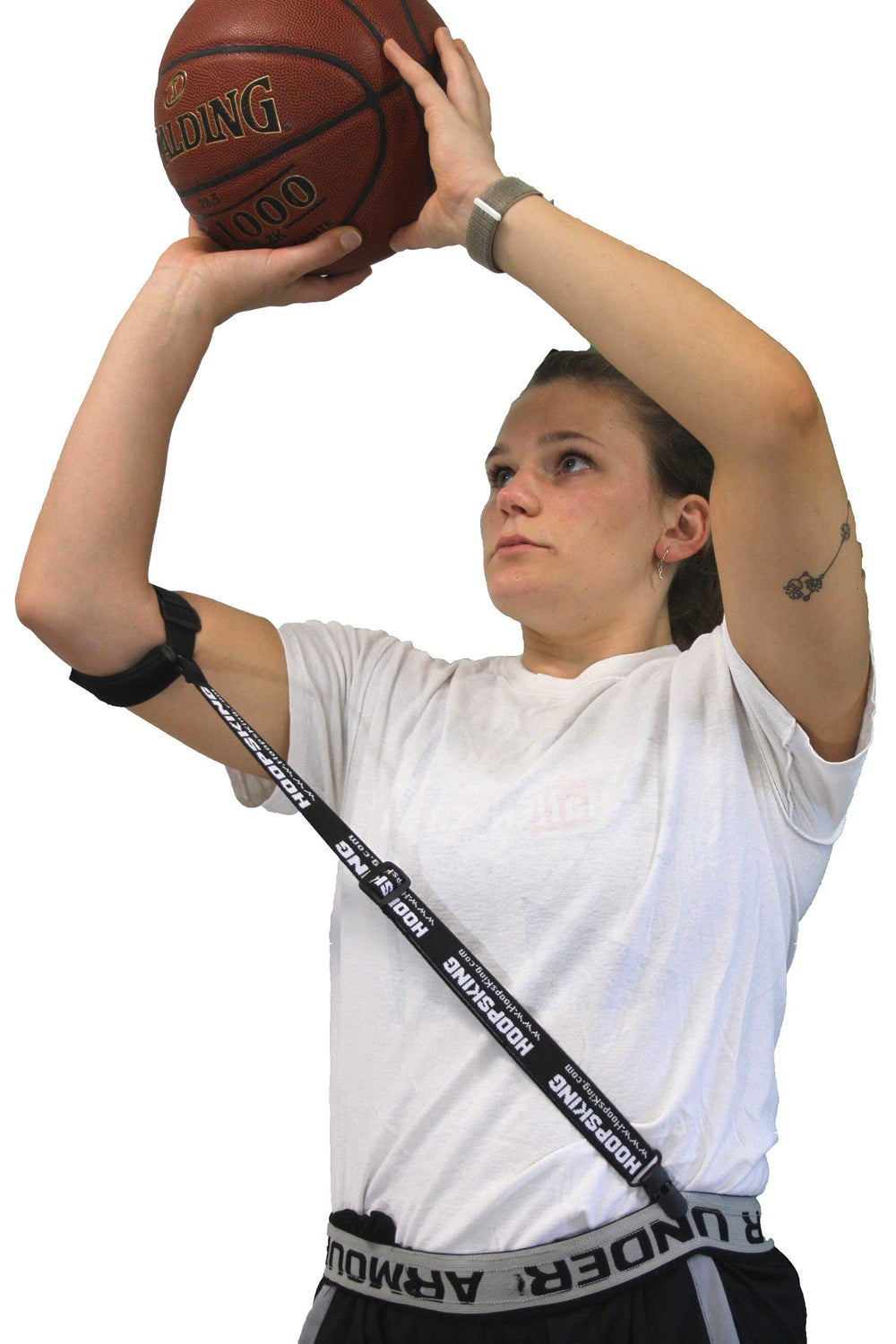 HOOPSKING front view of Straight Shooter showing form guidance and better accuracy