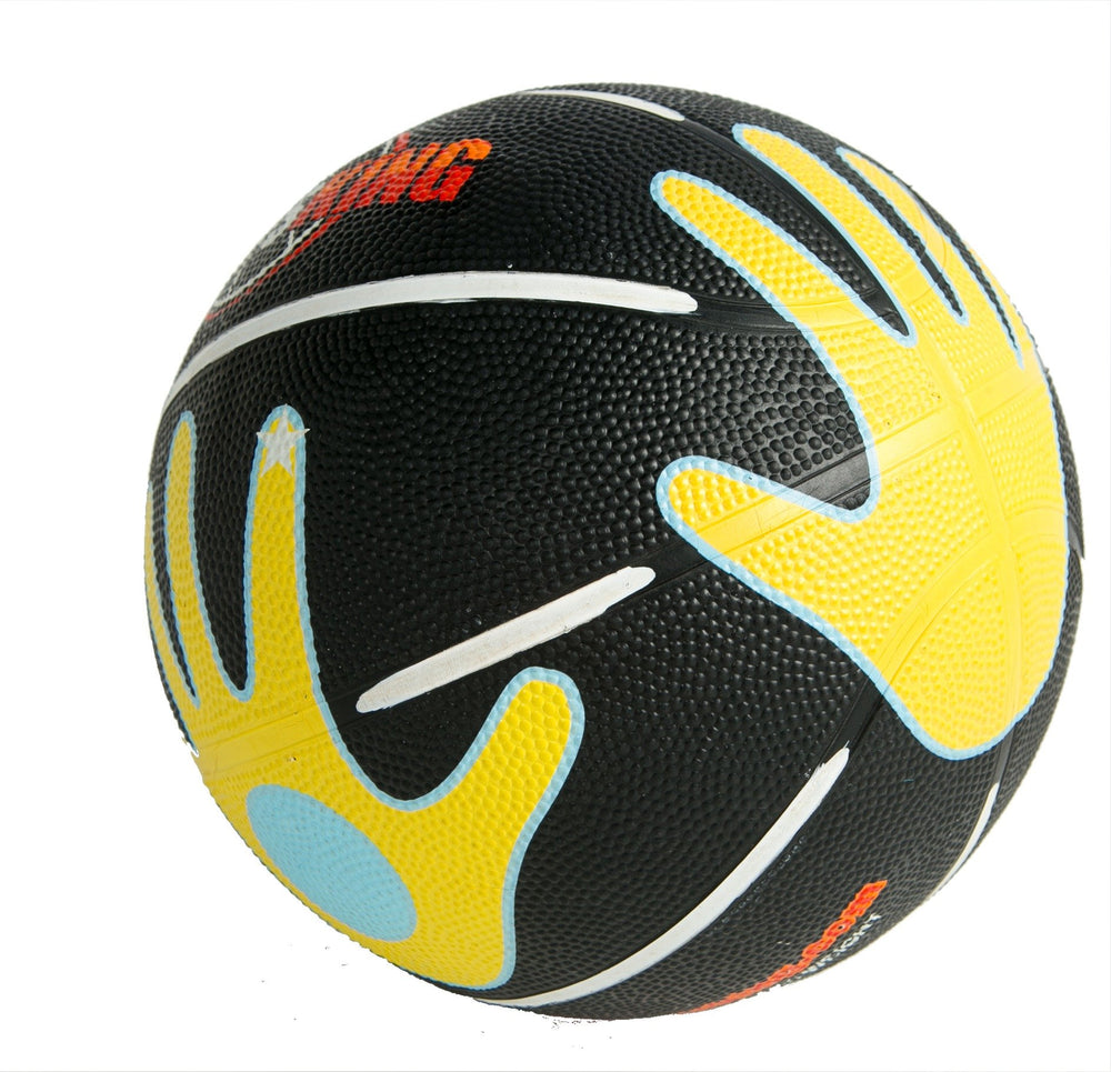 HOOPSKING close-up of blue right-hand guide highlighting correct finger placement