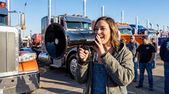 HornBlasters horn close-up highlighting 9-inch flare for focused projection