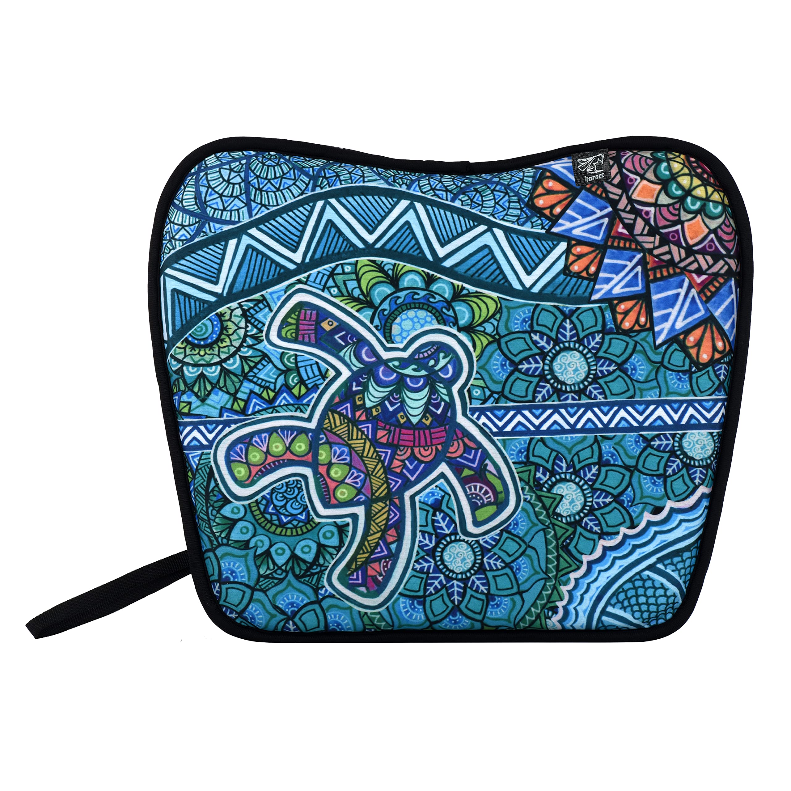 Hornet Watersports detail of stitching and turtle print ensures durability