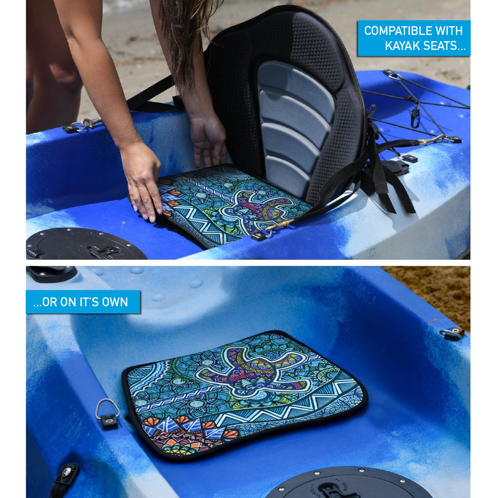 Hornet Watersports underside anti-slip silicone print prevents sliding