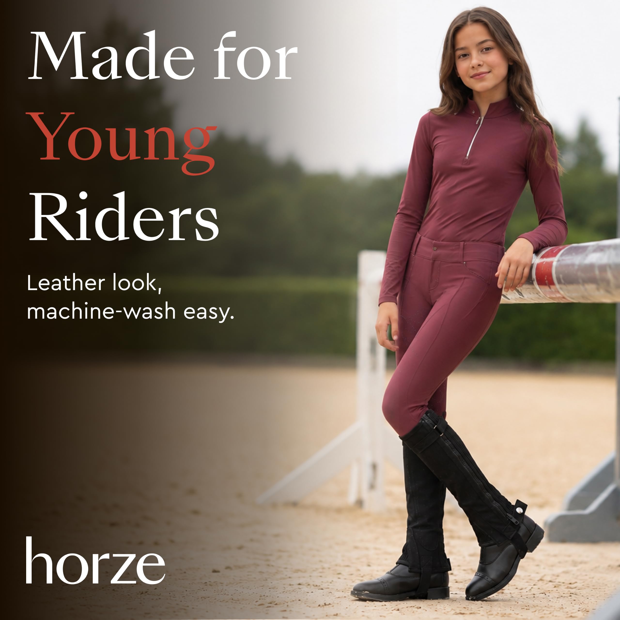 HORZE close-up of Amara texture and ribbing for flexible comfort
