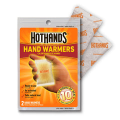 HotHands placed inside glove demonstration providing hands-on warmth during cold