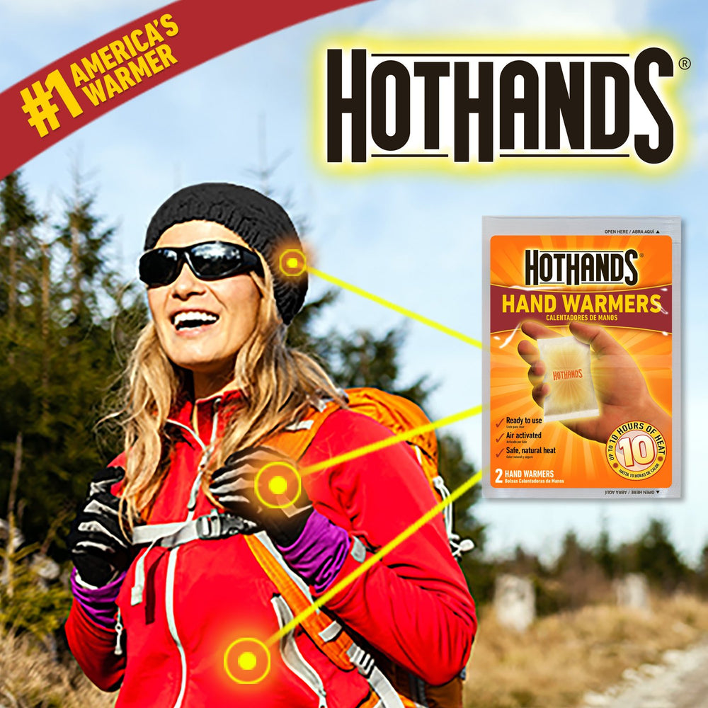 HotHands lifestyle outdoor winter scene showing dependable warmth for activities