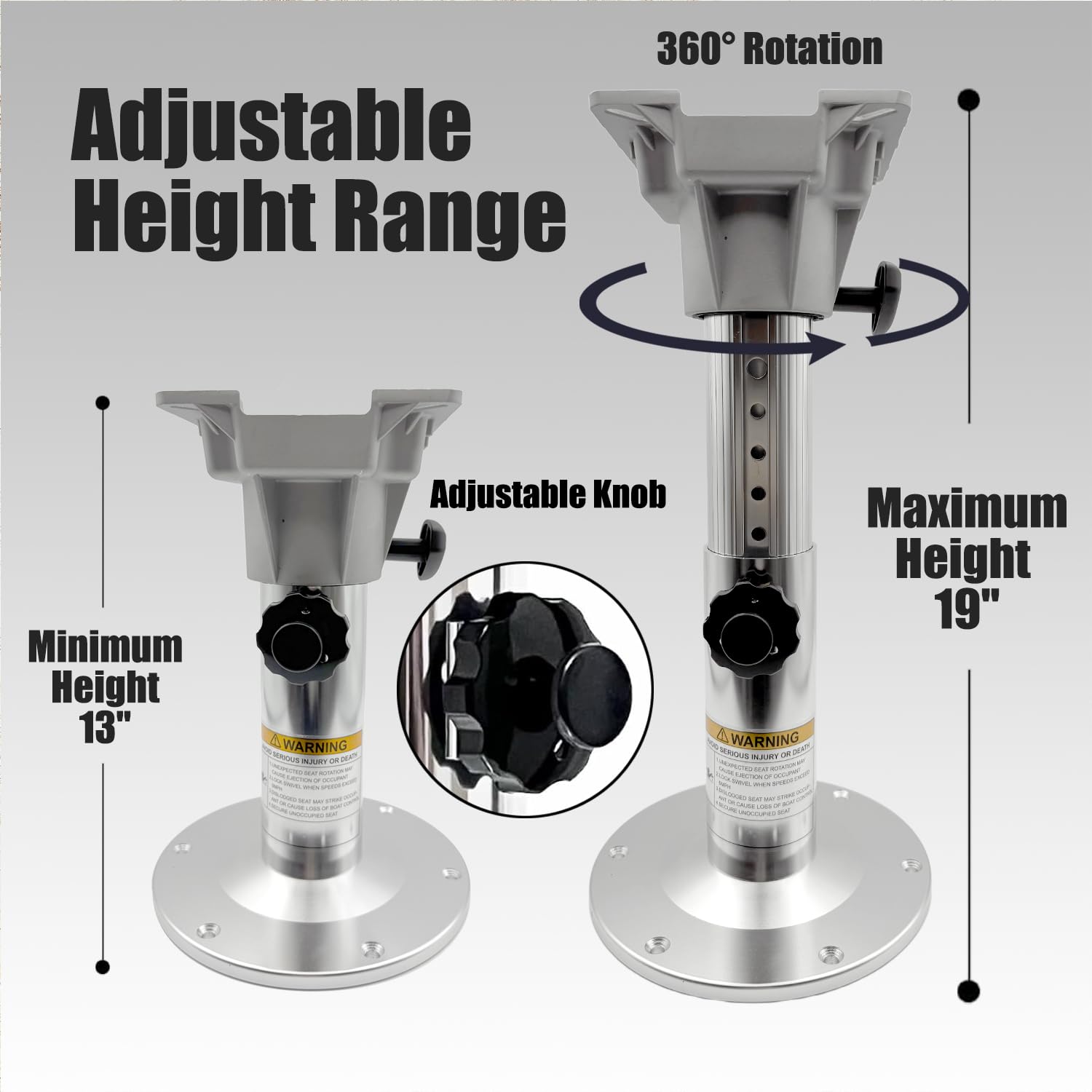Hotkesa base flange and hole pattern for secure deck mounting benefit