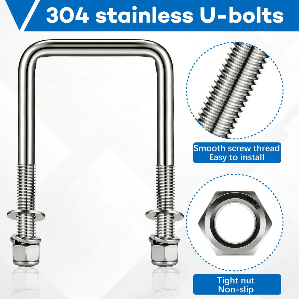 Hotop hardware kit laid out showing washers and nuts for easy installation