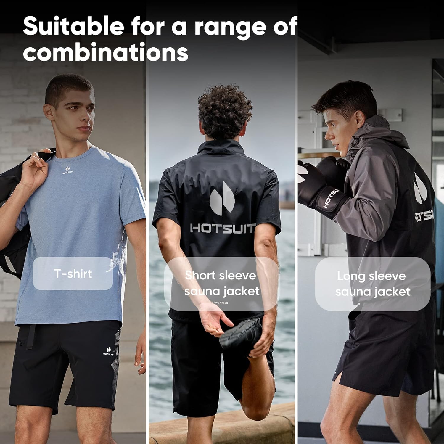 HOTSUIT lifestyle gym scene showing versatile workout use benefit