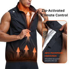 HOTSUIT zippered chest pocket holding a phone for secure, hands-free workouts
