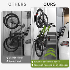 Housolution bike load test showing support of up to 66 lbs for heavy bikes