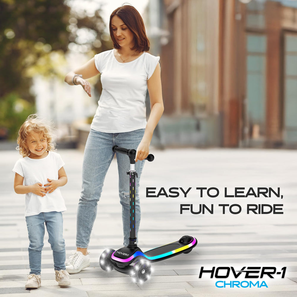 Hover-1 Chroma folded compact for easy transport and space-saving storage benefit