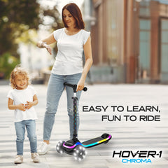 Hover-1 Chroma folded compact for easy transport and space-saving storage benefit