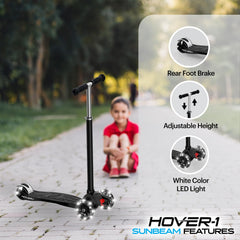 Hover-1 Sunbeam deck and soft handlebar grips highlighting comfort and control